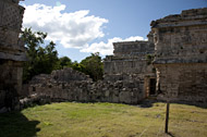 Nunnery Complex at Chichen Itza - chichen itza mayan ruins,chichen itza mayan temple,mayan temple pictures,mayan ruins photos